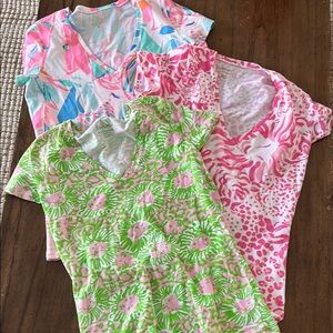 Lilly Pulitzer Short Sleeve Tees - Pink, Green, Blue